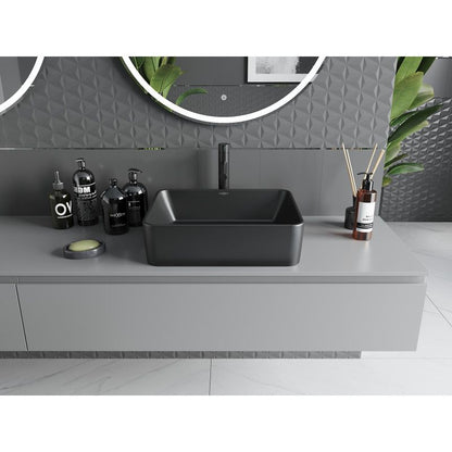 Mexen Catia bordmonteret vask 48 x 37 cm mat sort 1 stk.