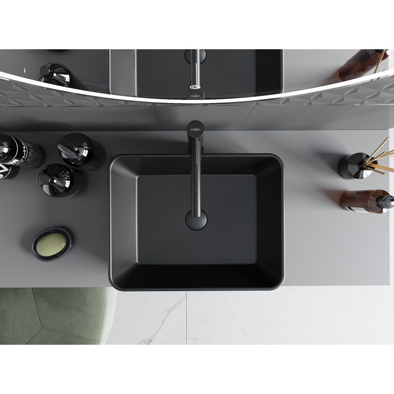 Mexen Catia bordmonteret vask 48 x 37 cm mat sort 1 stk.