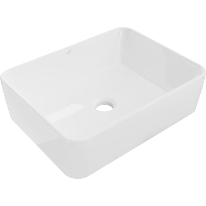 Mexen Catia bordmonteret vask i hvid 48 x 37 cm, 1 stk.