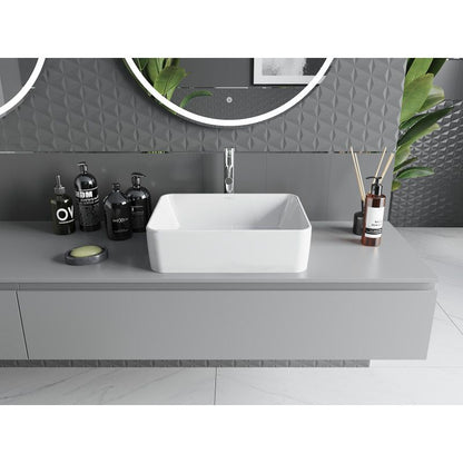 Mexen Catia bordmonteret vask i hvid 48 x 37 cm, 1 stk.