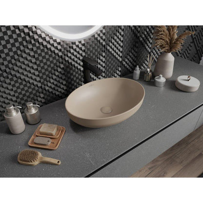 Mexen Cornelia bordmonteret vask 50 x 37 cm cappuccino mat 1 stk.