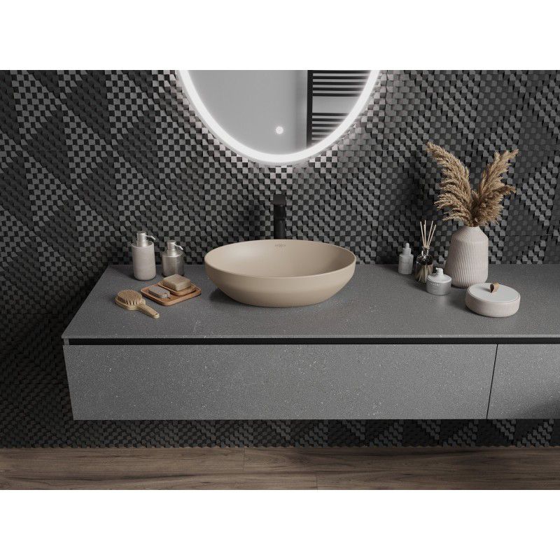 Mexen Cornelia bordmonteret vask 50 x 37 cm cappuccino mat 1 stk.