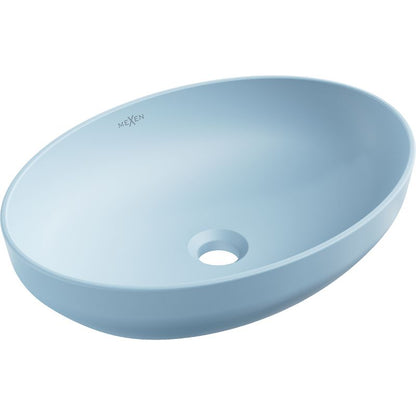 Mexen Cornelia bordmonteret vask i blå, 50 x 37 cm, 1 stk.