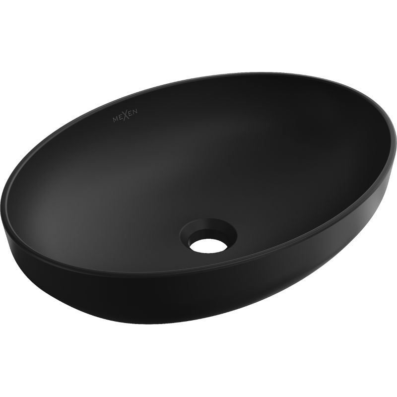 Mexen Cornelia bordmonteret vask mat-sort 50 x 37 cm 1 stk.