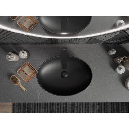 Mexen Cornelia bordmonteret vask mat-sort 50 x 37 cm 1 stk.