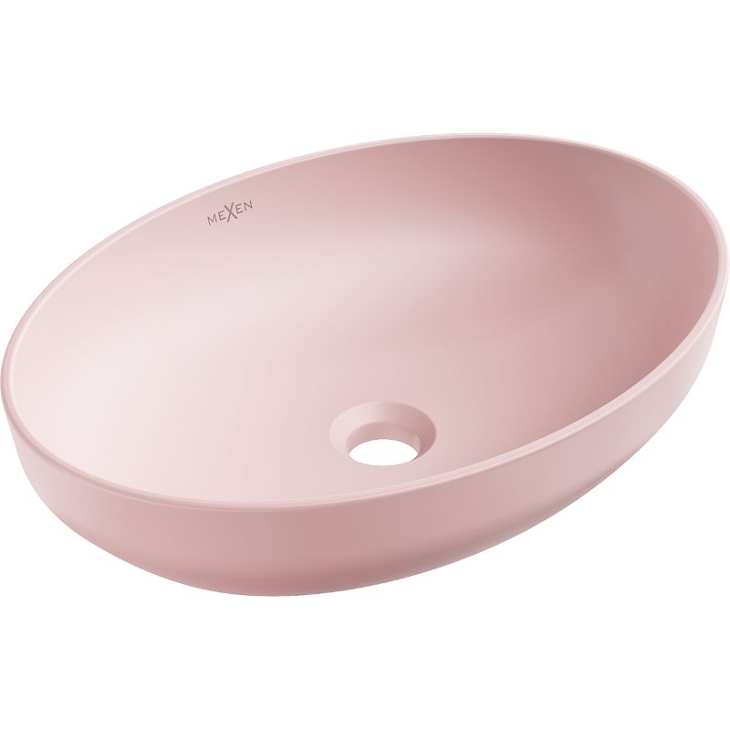 Mexen Cornelia bordmonteret vask i mat-lyserød 50 x 37 cm, 1 stk.