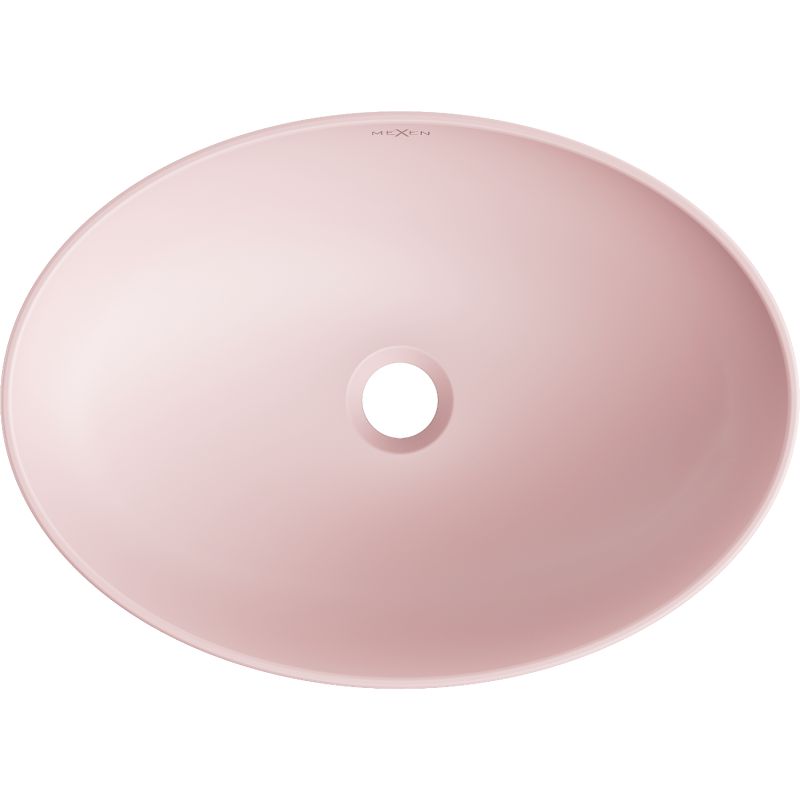 Mexen Cornelia bordmonteret vask i mat-lyserød 50 x 37 cm, 1 stk.