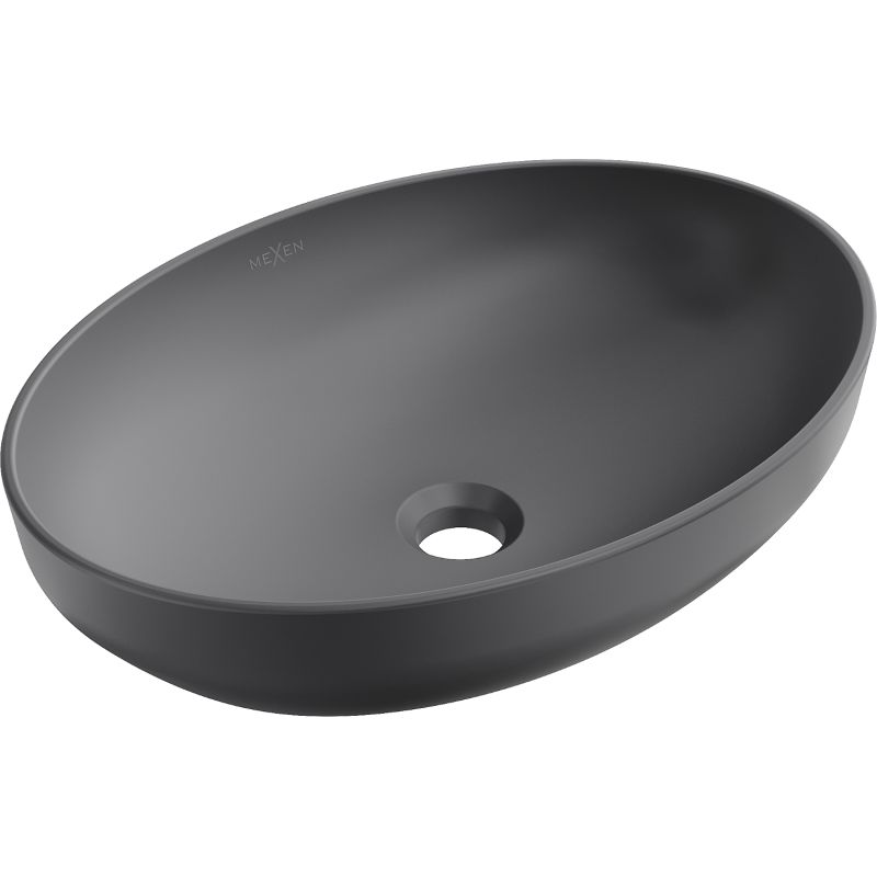 Mexen Cornelia bordmonteret vask i grå, 50 x 37 cm, 1 stk.