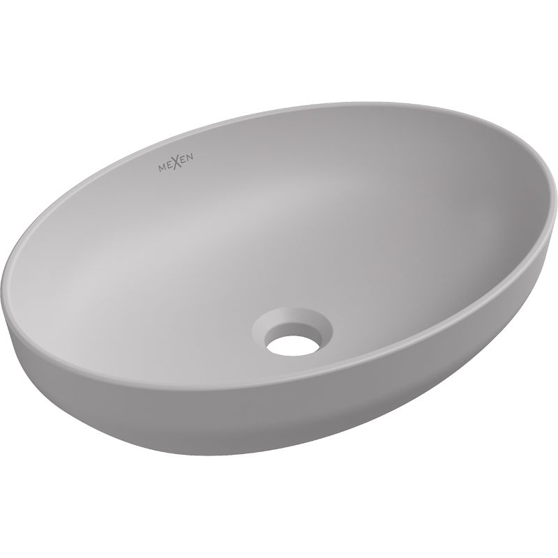 Mexen Cornelia bordmonteret vask i mat grå 50 x 37 cm, 1 stk.