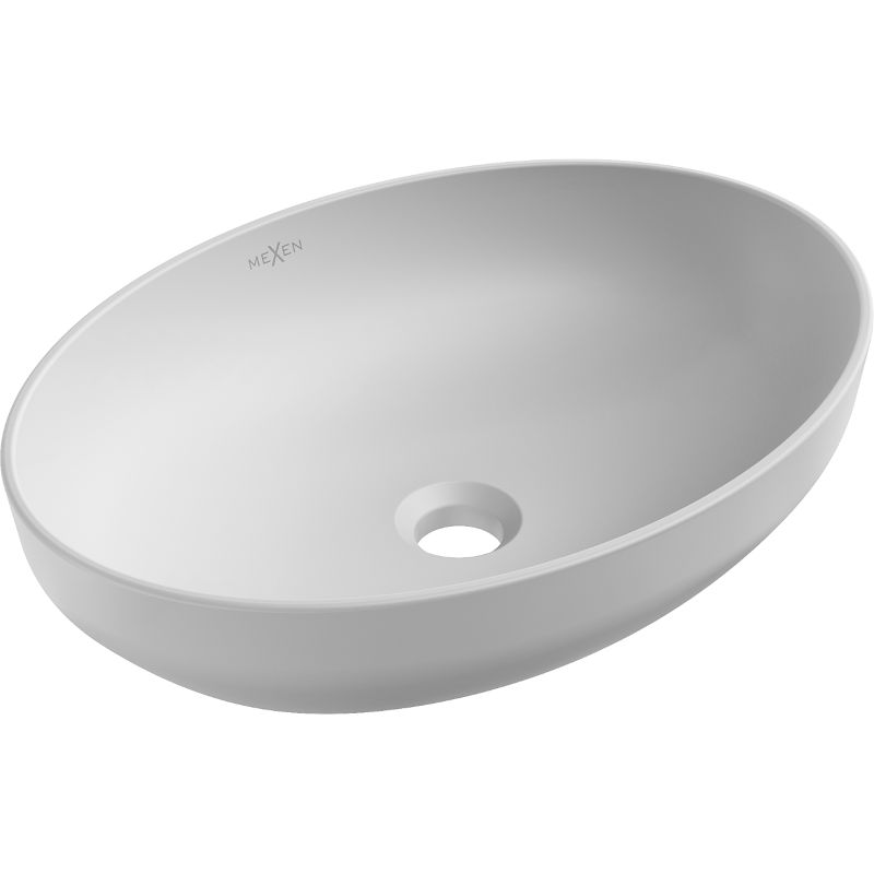 Mexen Cornelia bordmonteret vask i mat-grå 50 x 37 cm