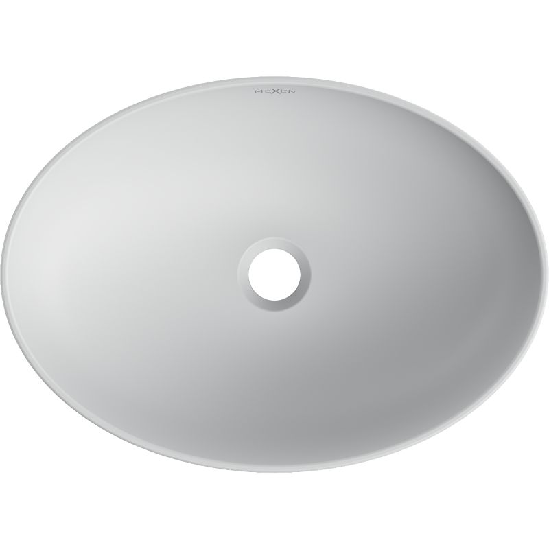 Mexen Cornelia bordmonteret vask i mat-grå 50 x 37 cm