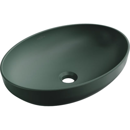 Mexen Cornelia bordmonteret vask i mørkegrøn 50 x 37 cm, 1 stk.