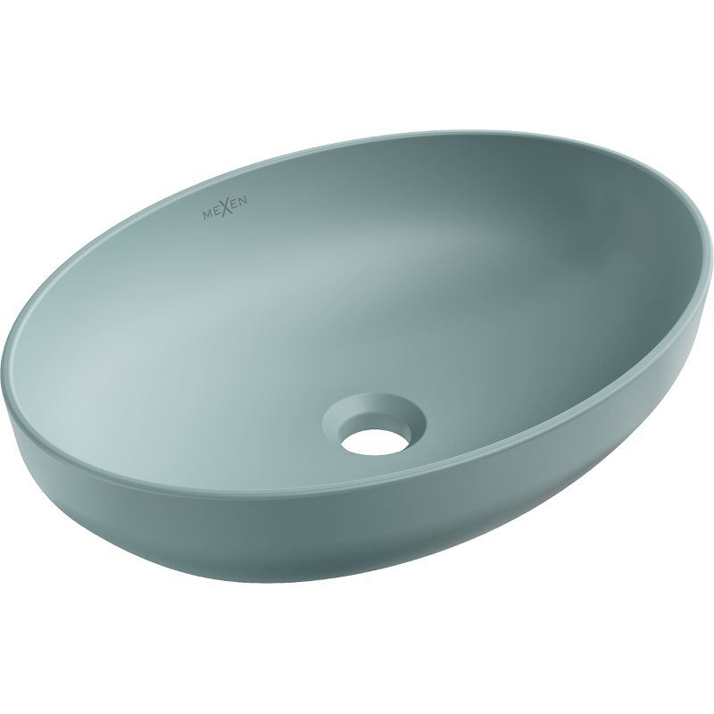 Mexen Cornelia bordmonteret vask i lys grøn 50 x 37 cm, 1 stk.