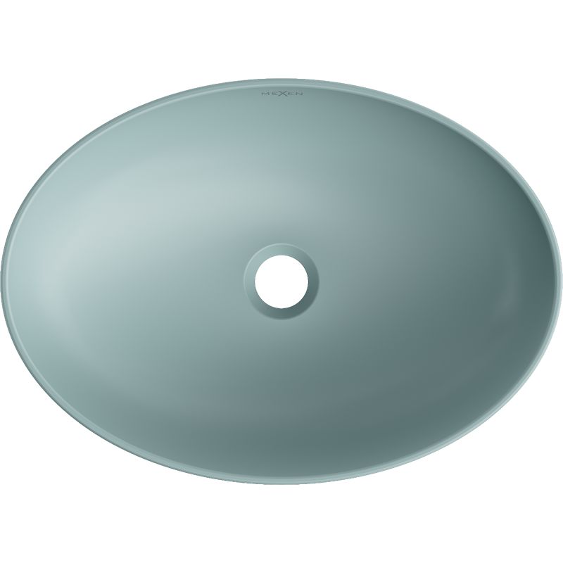 Mexen Cornelia bordmonteret vask i lys grøn 50 x 37 cm, 1 stk.