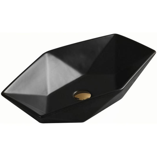 Mexen Elena bordmonteret vask 63 x 41 cm mat‑sort 1 stk.