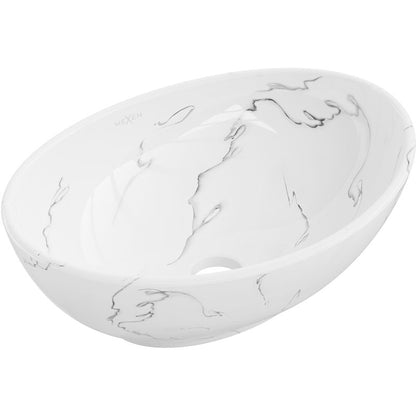 Mexen Elza bordmonteret vask 40 x 33 cm hvid sten