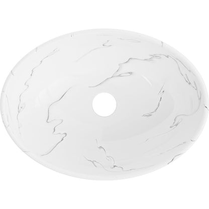 Mexen Elza bordmonteret vask 40 x 33 cm hvid sten
