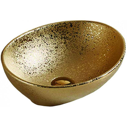 Mexen Elza bordmonteret vask 40 x 33 cm i guld, 1 stk.