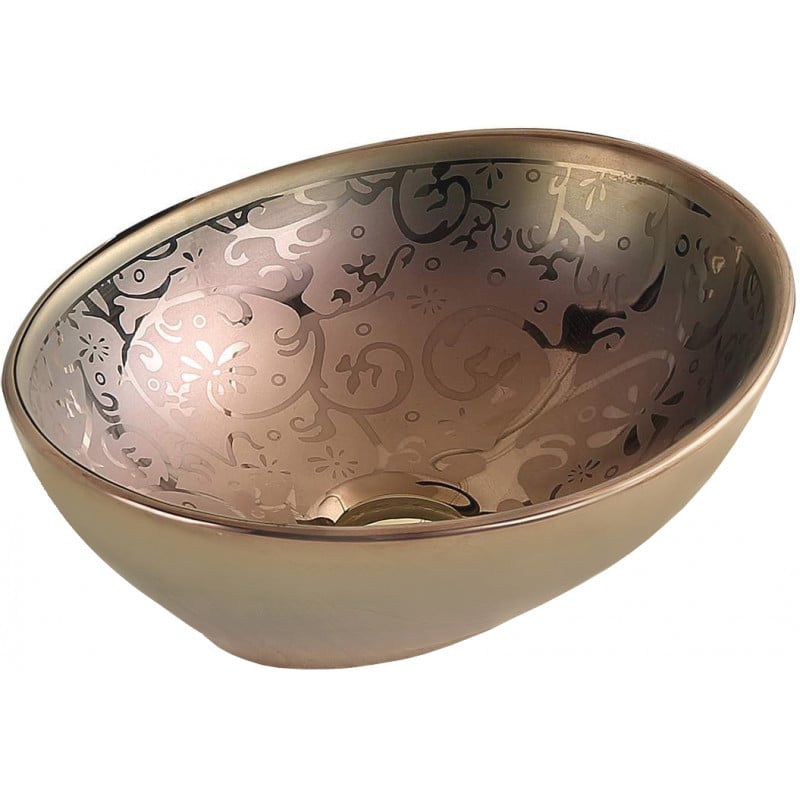 Mexen Elza bordmonteret vask 40 x 33 cm i guld, 1 stk.