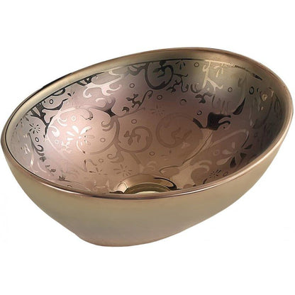 Mexen Elza bordmonteret vask 40 x 33 cm i guld, 1 stk.