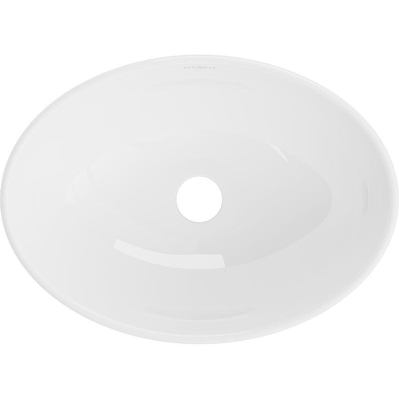 Mexen Elza bordmonteret vask i hvid 40,5 x 33 cm, 1 stk.