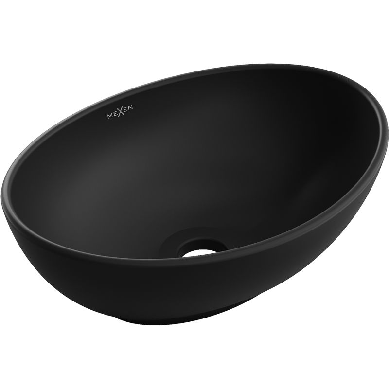 Mexen Elza sort bordmonteret vask 40 x 33 cm 1 stk.