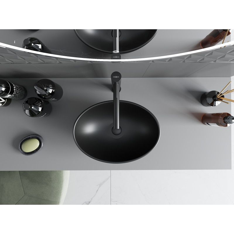 Mexen Elza sort bordmonteret vask 40 x 33 cm 1 stk.