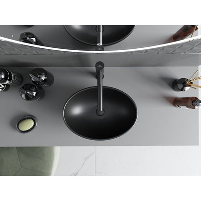 Mexen Elza sort bordmonteret vask 40 x 33 cm 1 stk.