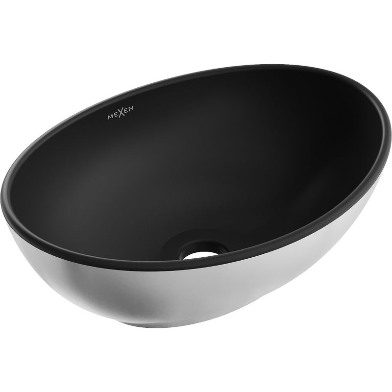 Mexen Elza bordmonteret vask sort/sølv 40,5 x 33 cm 1 stk.