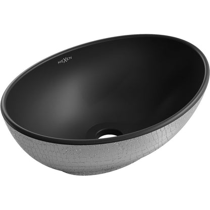 Mexen Elza bordmonteret vask sort/sølv 40 x 33 cm 1 stk.