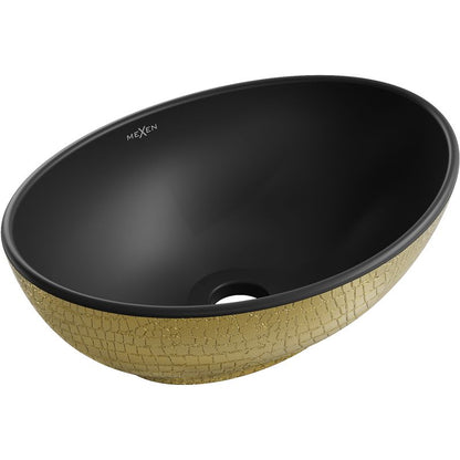 Mexen Elza bordmonteret vask sort/guld 40,5 x 33 cm 1 stk.