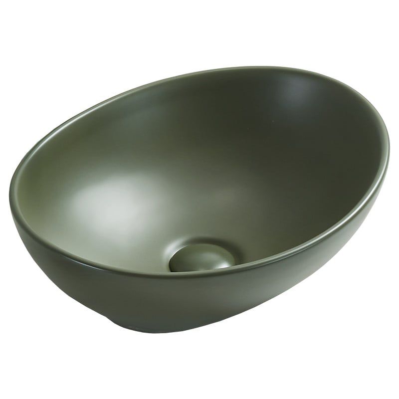 Mexen Elza bordmonteret vask i khaki 40,5 x 33 cm, 1 stk.