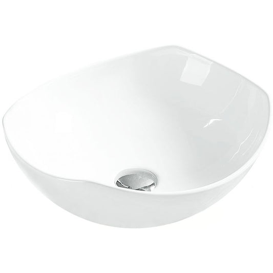 Mexen Enrica bordmonteret vask i hvid 41 x 38 cm, 1 stk.