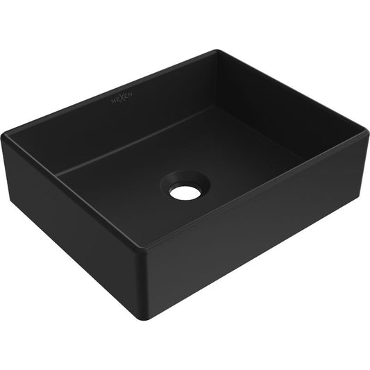 Mexen Goya bordmonteret vask 40 x 32 cm mat sort 1 stk.