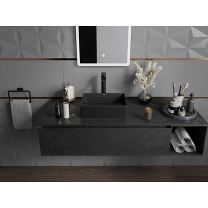 Mexen Goya bordmonteret vask 40 x 32 cm mat sort 1 stk.