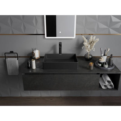 Mexen Goya bordmonteret vask 51 x 37 cm mat sort 1 stk.