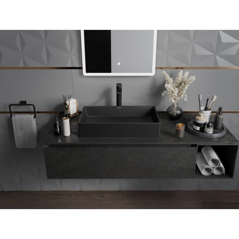 Mexen Goya bordmonteret vask 60 x 37 cm mat sort 1 stk.