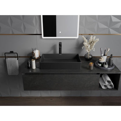 Mexen Goya bordmonteret vask 60 x 37 cm mat sort 1 stk.
