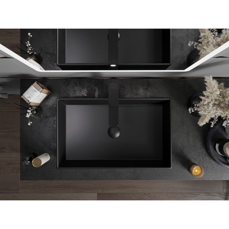 Mexen Goya bordmonteret vask 60 x 37 cm mat sort 1 stk.