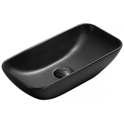 Mexen Klara bordmonteret vask 46 x 23 cm mat-sort 1 stk.