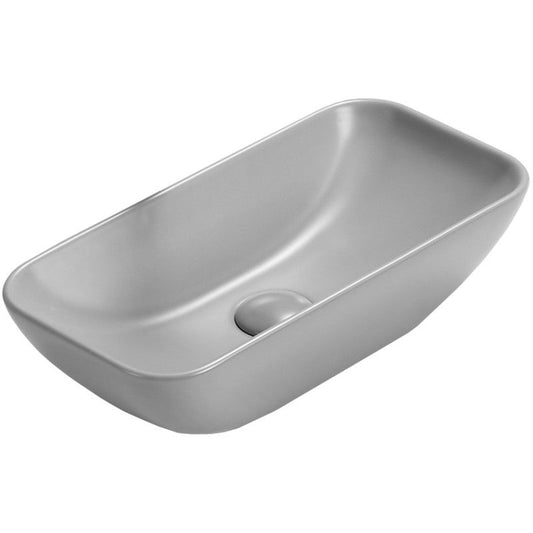 Mexen Klara bordmonteret vask 46 x 23 cm lys grå mat finish, 1 stk.