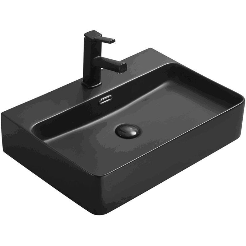 Mexen Lara bordmonteret vask sort 60 x 42,5 cm 1 stk.
