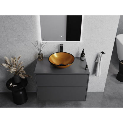 Mexen Mira bordmonteret vask i guld 42 x 42 cm