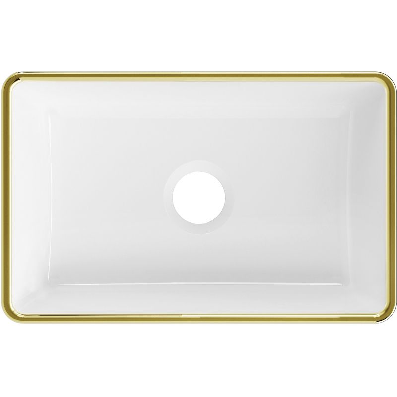 Mexen Nadia bordmonteret vask hvid/guld 36,5 x 23,5 cm 1 stk.