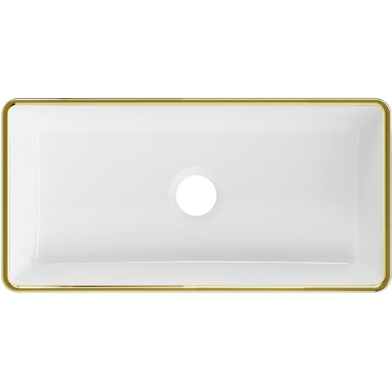 Mexen Nadia bordmonteret vask hvid/guld 46,5 x 23,5 cm 1 stk.