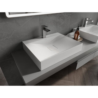 Mexen Poli bordmonteret vask i hvid 60 x 48 cm, 1 stk.