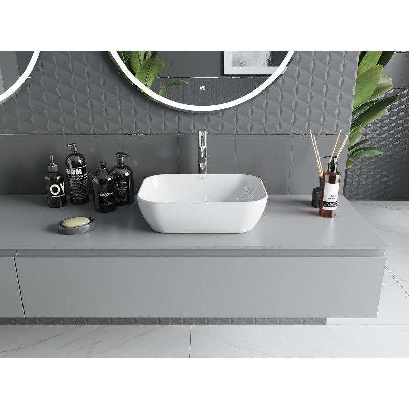 Mexen Rita bordmonteret vask 45 x 32 cm hvid 1 stk.