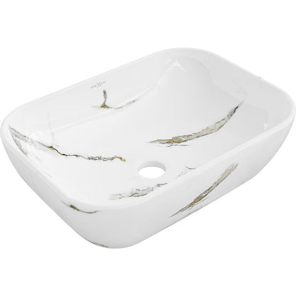 Mexen Rita bordmonteret vask 45 x 32 cm i hvid sten, 1 stk.
