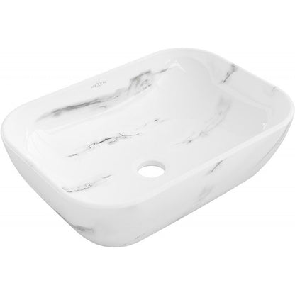 Mexen Rita bordmonteret vask 45 x 32 cm i hvid sten