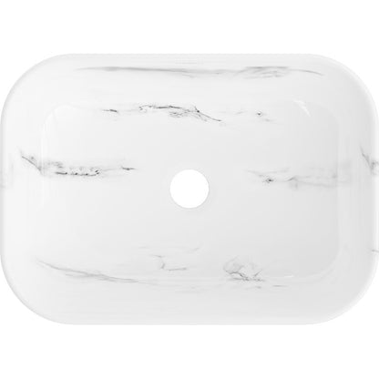 Mexen Rita bordmonteret vask 45 x 32 cm i hvid sten